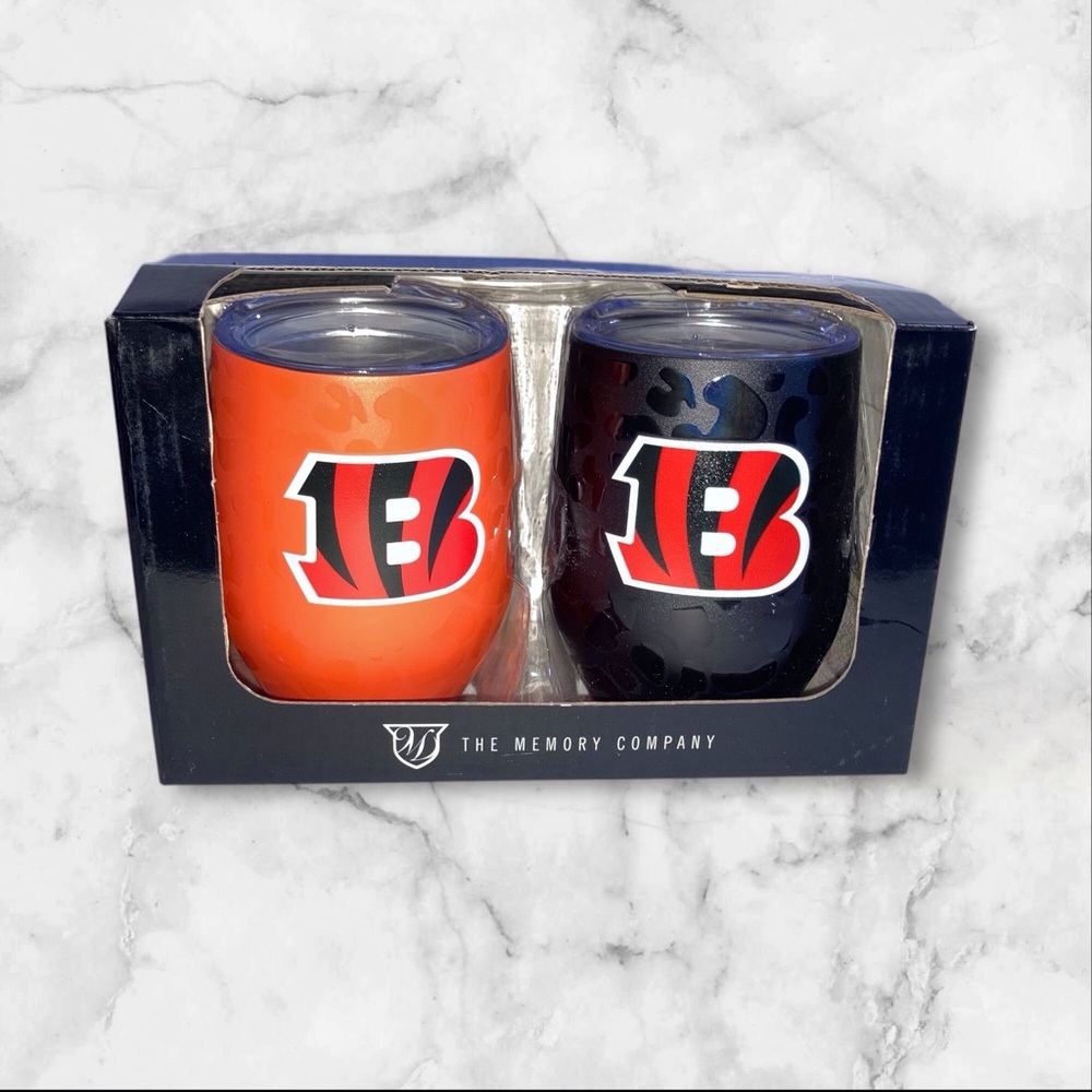 Bengals Wine Tumbler Set NEW